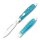 RoseCraft Blades Tanasi Lake Tear Drop D2 Stahl Slipjoint Knochen Blue