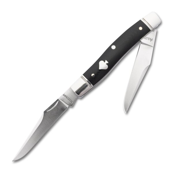RoseCraft Blades Sequatchie River Muskrat D2 Stahl Slipjoint Black Micarta