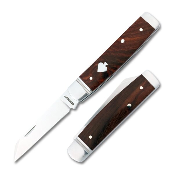 RoseCraft Blades Sweetwater Creek Senator D2 Stahl Slipjoint Sandelholz