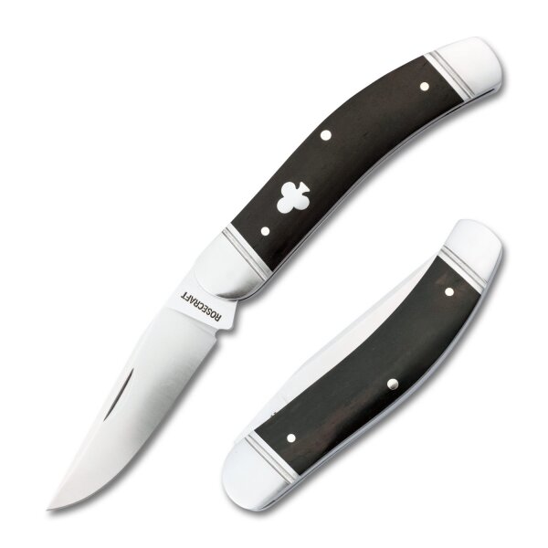 RoseCraft Blades Stinking Creek Sowbelly D2 Stahl Slipjoint Sandelholz