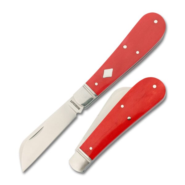 RoseCraft Blades Lick Creek Loom Fixer D2 Stahl Slipjoint Knochen