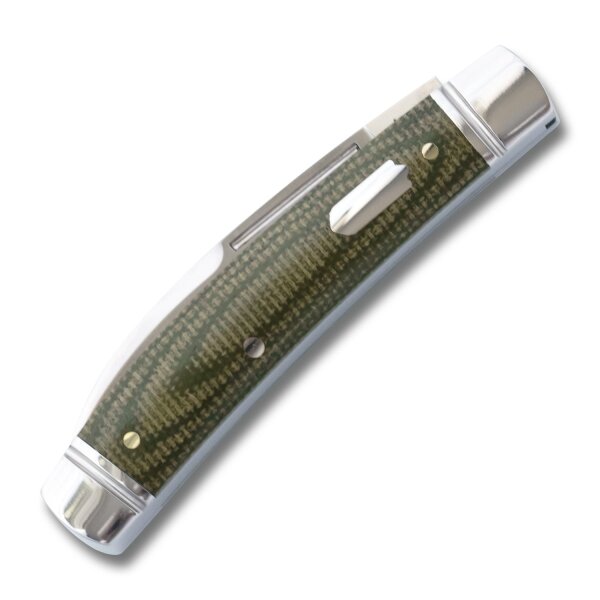 RoseCraft Blades Mud Creek Congress Green Micarta D2 Stahl Slipjoint