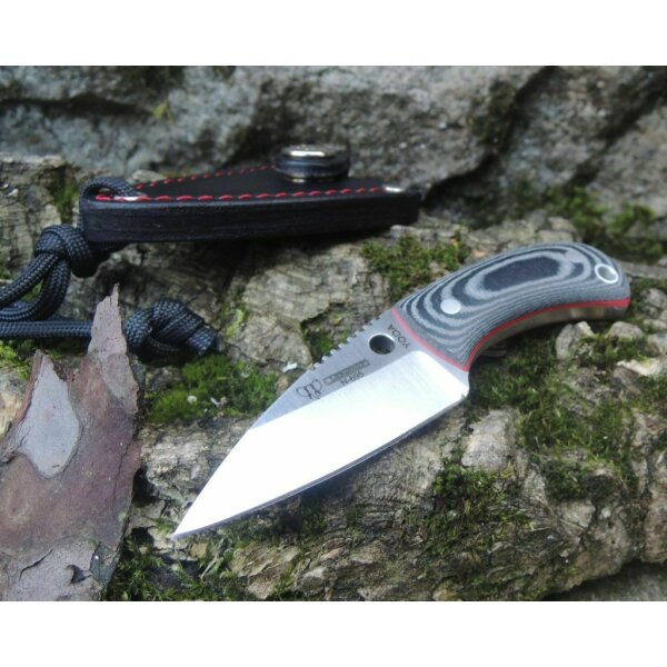 Cudeman Yoda N695 Micarta Schwarz inkl. Lederscheide