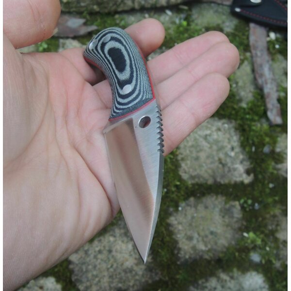 Cudeman Yoda N695 Micarta Schwarz inkl. Lederscheide
