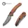 Civivi Sixgill Crossbar Lock Damast Stahl Guibourtia Wood