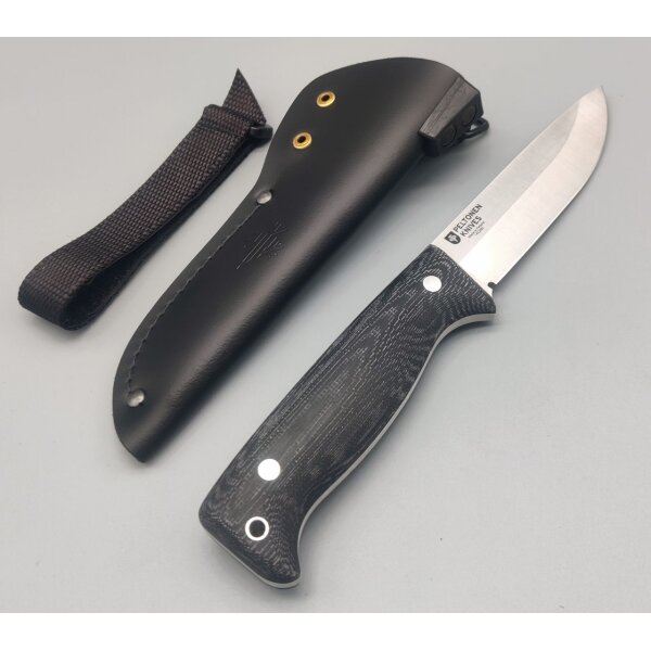 Peltonen Knives Puukko M07 Ranger Bushcraft Micarta Black 14C28N