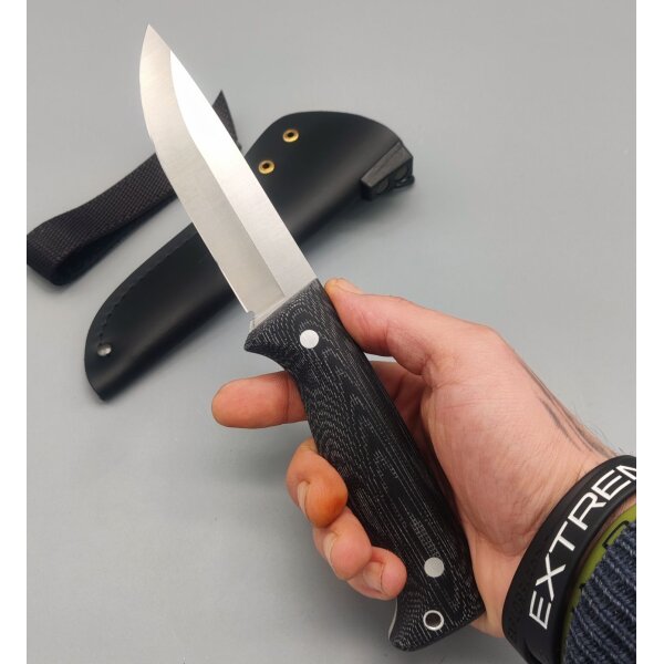 Peltonen Knives Puukko M07 Ranger Bushcraft Micarta Black 14C28N