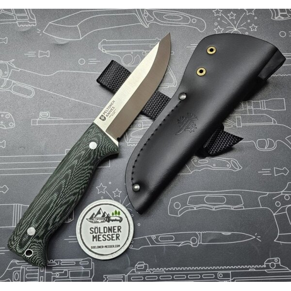 Peltonen Knives Puukko M07 Ranger Bushcraft Micarta Green 14C28N