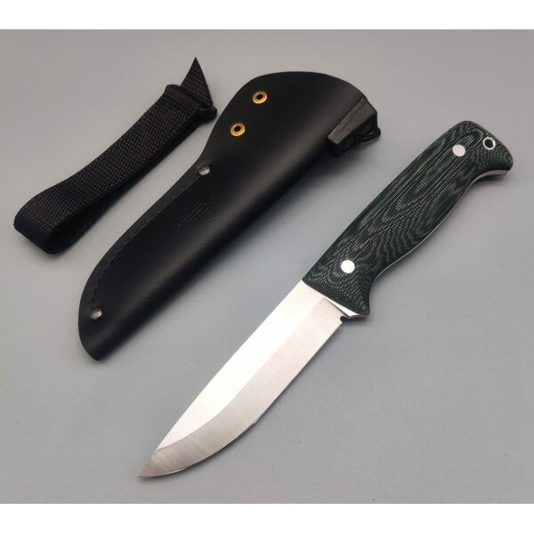 Peltonen Knives Puukko M07 Ranger Bushcraft Micarta Green 14C28N