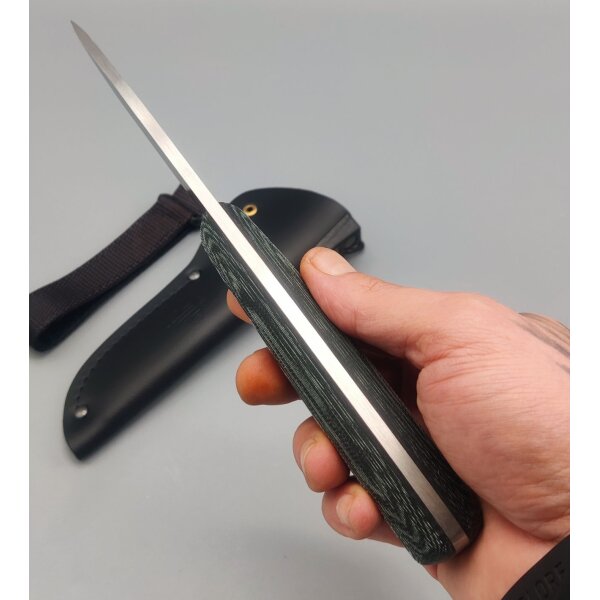 Peltonen Knives Puukko M07 Ranger Bushcraft Micarta Green 14C28N