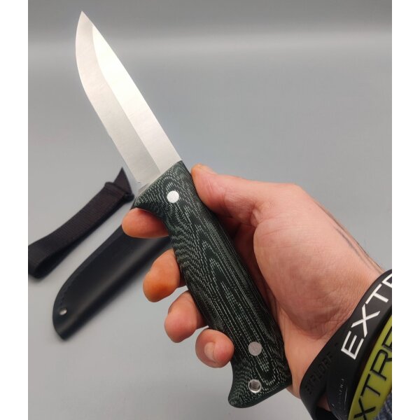 Peltonen Knives Puukko M07 Ranger Bushcraft Micarta Green 14C28N
