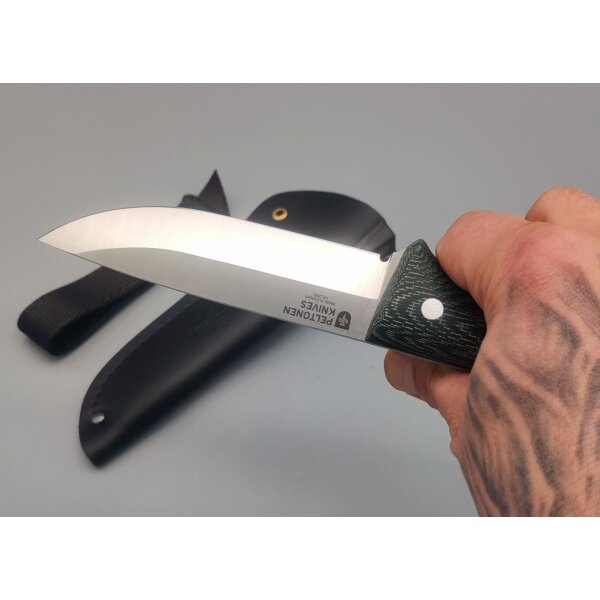 Peltonen Knives Puukko M07 Ranger Bushcraft Micarta Green 14C28N