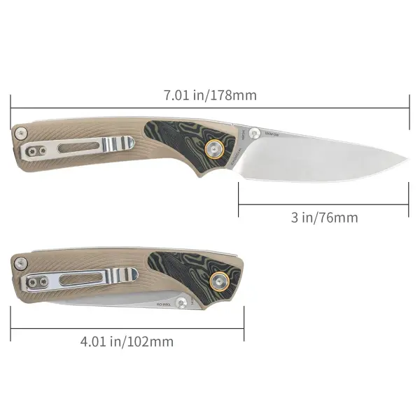 SRM Knives Dome 106M-GW Slipjoint 14C28N Stahl G10