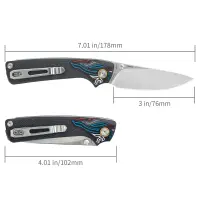 SRM Knives Dome 106M-GK Slipjoint 14C28N Stahl G10