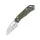 SRM Knives CUB 261M-GP2 Ambi Lock Folder Olive G10 140Cr Laminatstahl