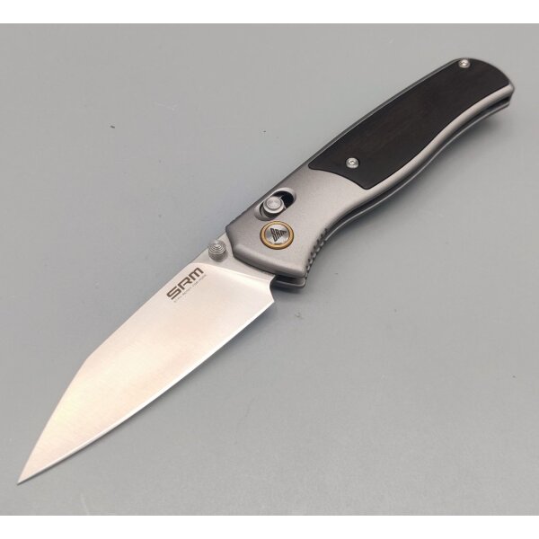 SRM Knives Medal 259L-AK Ambi Lock Folder 14C28N Stahl Ebony