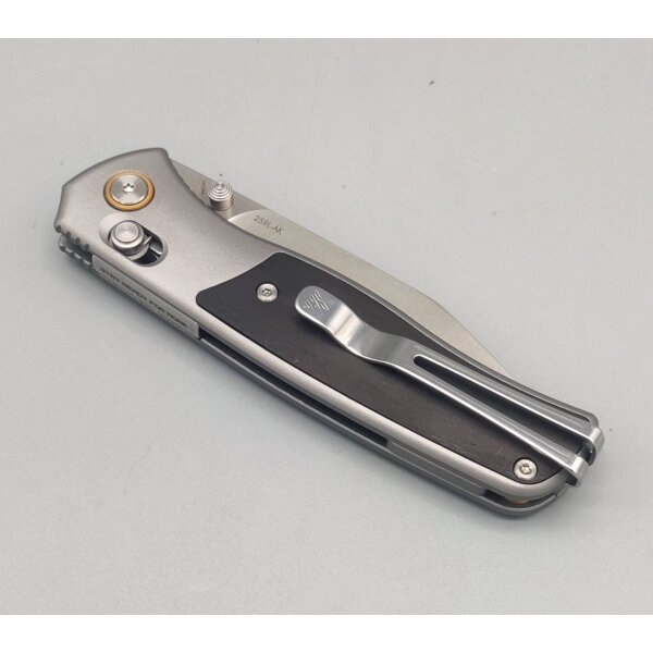 SRM Knives Medal 259L-AK Ambi Lock Folder 14C28N Stahl Ebony