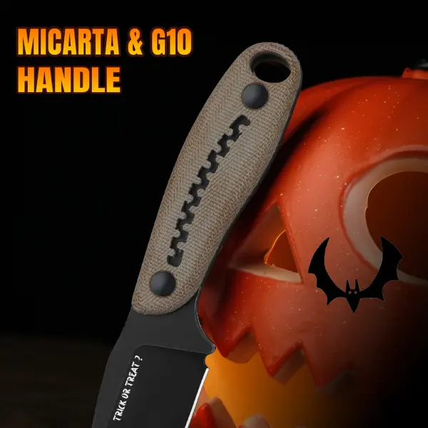 Kizer Hare Fixed Blade Nitro-V Stahl Micarta Halloween Edition
