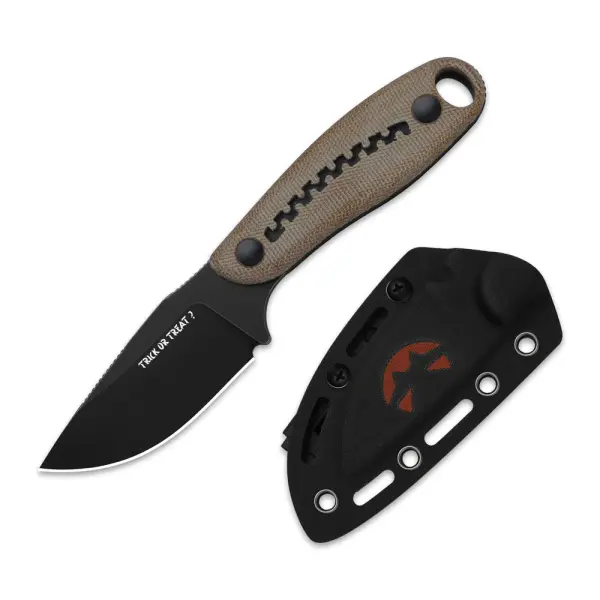 Kizer Hare Fixed Blade Nitro-V Stahl Micarta Halloween Edition