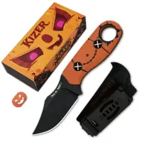 Kizer Beaver 2 Fixed Blade AEB-L Stahl G10 Halloween Edition