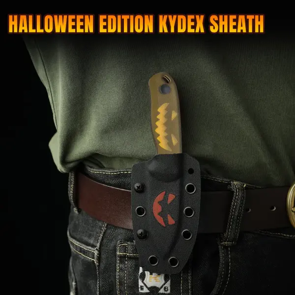 Kizer Drop Bear Fixed Blade 14C28N Stahl PEI Halloween Edition