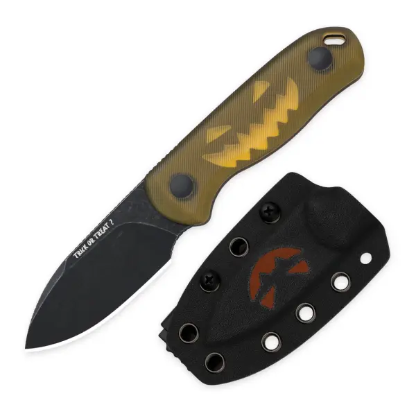 Kizer Drop Bear Fixed Blade 14C28N Stahl PEI Halloween Edition