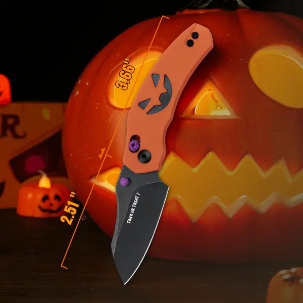 Kizer Mini Bulldog Nitro-V Stahl G10 Halloween Edition