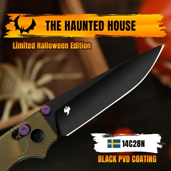 Kizer Original 2 Clutch Lock 14C28N Stahl PEI Halloween Edition