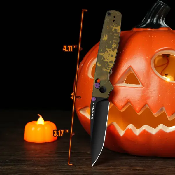 Kizer Original 2 Clutch Lock 14C28N Stahl PEI Halloween Edition