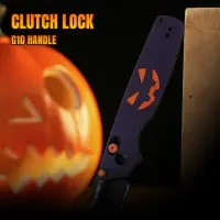Kizer Original 2 Clutch Lock 14C28N Stahl G10 Halloween...