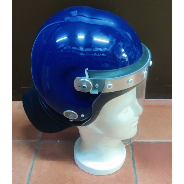 Britischer Polizeihelm Anti Riot Guardian MK2 Visier Nackenschutz Sehr guter Zustand