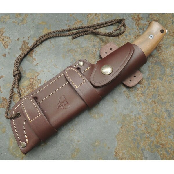 Cudeman Bearhug N695 Walnussholz Braun inkl. Lederscheide