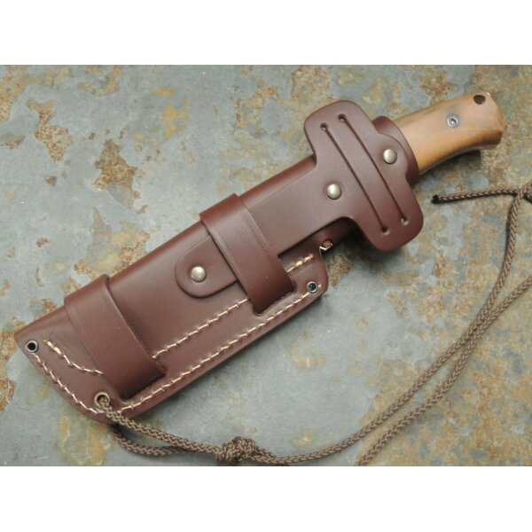 Cudeman Bearhug N695 Walnussholz Braun inkl. Lederscheide
