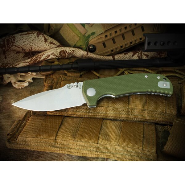 Spartan Blades Astor G10 Green 154CM Stahl
