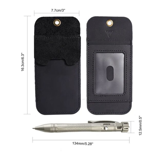 Viperade Pen Holder aus Leder Lederholster für Kugelschreiber o. Messer