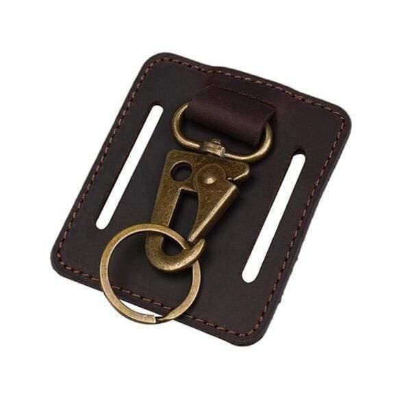 Viperade Leder EDC Gürtel Schlüsselhalter Key Holder o. ähnliches Braun