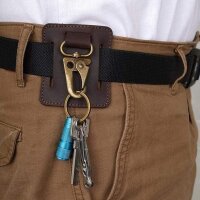 Viperade Leder EDC Gürtel Schlüsselhalter Key...
