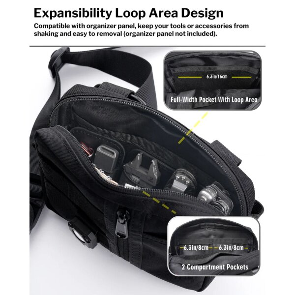 Viperade CHW2 S EDC Organizer Mehrzwecktasche Tragetasche mit Schultergurt