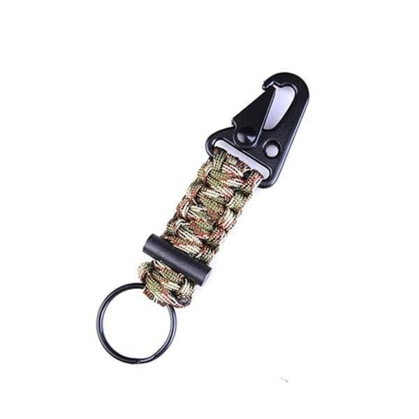 Viperade Karabiner mit Paracord und Feuerstarter Camouflage