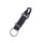 Viperade Karabiner mit Paracord und Feuerstarter Schwarz
