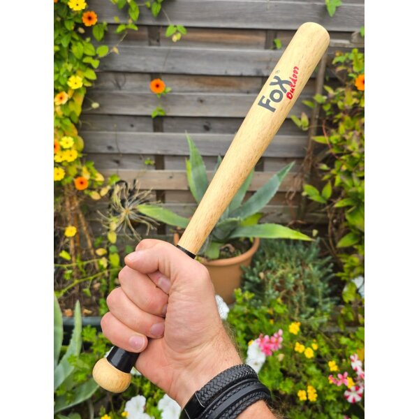 FOX OUTDOOR Micro Baseball Bat Baseballschläger Holz naturfarben 15" // 38 cm