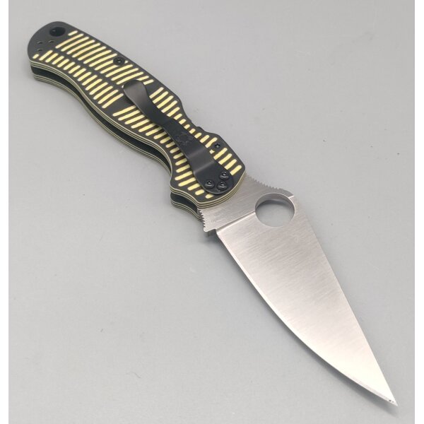 Spyderco Para Military 2 Salt Yellow & Black CPM MagnaCut PlainEdge Gelb Schwarz 01SP1254.1