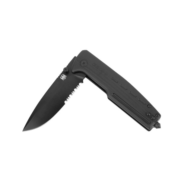 GSG-9 Klappmesser EM1 D2 Stahl G10 Griff Glasbrecher Serrated