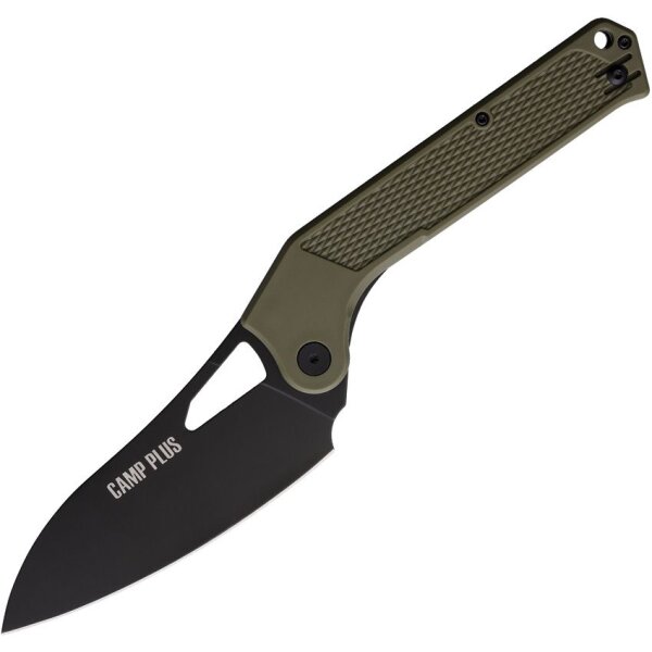 Ontario OKC Camp Plus EDC Linerlock Outdoorküchenmesser Green