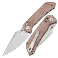 Kansept Tenable Knives Fenrir Cross Bar Lock Brown Braun...