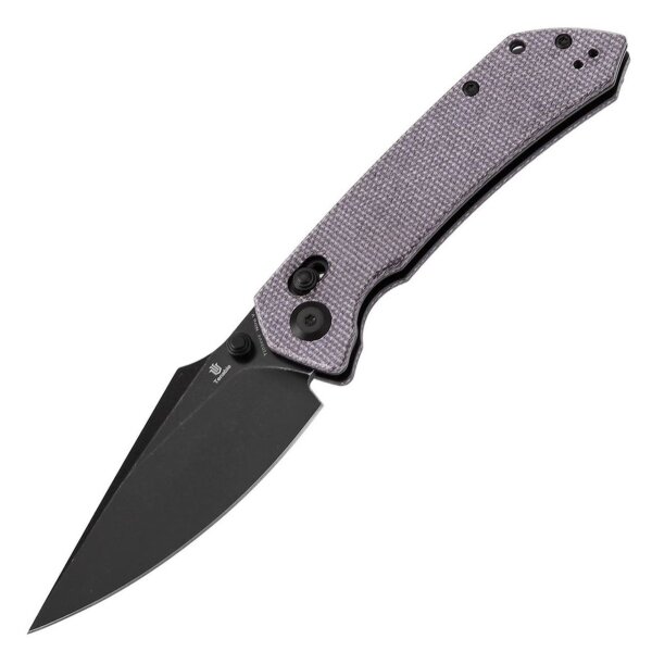 Kansept Tenable Knives Fenrir Cross Bar Lock Purple Lila Micarta Nitro-V Klinge Sparrow Design