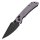 Kansept Tenable Knives Fenrir Cross Bar Lock Purple Lila Micarta Nitro-V Klinge Sparrow Design