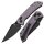 Kansept Tenable Knives Fenrir Cross Bar Lock Purple Lila Micarta Nitro-V Klinge Sparrow Design