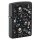 ZIPPO schwarz matt Grunt Pattern with Skulls Totenkopf black 60007008
