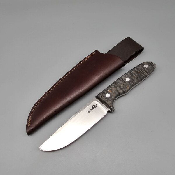 Schnitzel TRI Limited Edition RWL-34 Stahl und Premium Holzgriff Outdoormesser Europe Edition Lederscheide